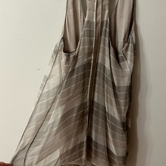 Rag and bone silk striped tank nude color combo - Picture 4 of 5